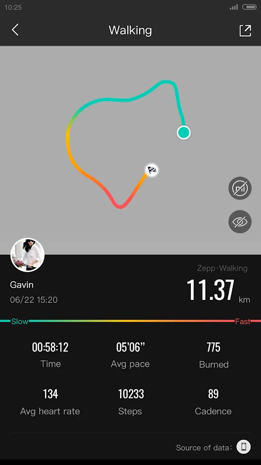 Screenshot of the Zepp application (from Google Play) application-screenshot-2